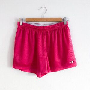 Y2K Vintage Champion Pink Mesh Athletic Shorts S